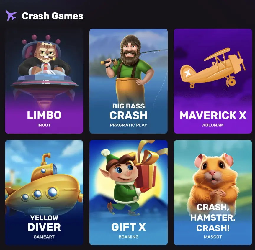 Playbet Crash Games examples